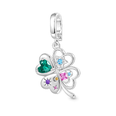 Four Leaf Clover Clasp Clusters Charm