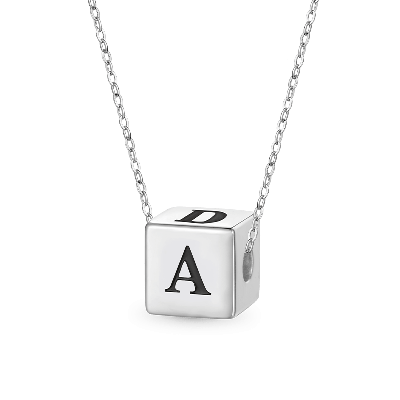 Engravable Cube Necklace