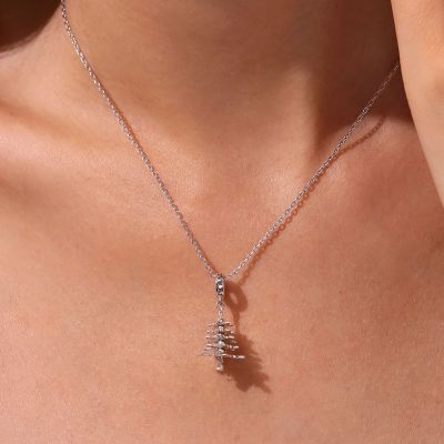 Christmas Snowflake Tree Pendant