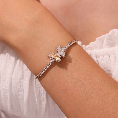 Romantic Golden Butterfly Charm