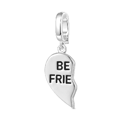 Best Friend Left Heart Clasp Charm