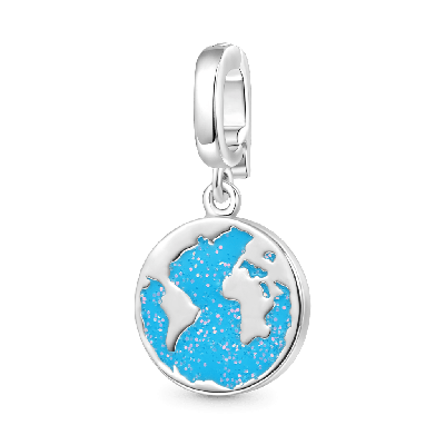 Blue Earth Clasp Clusters Charm