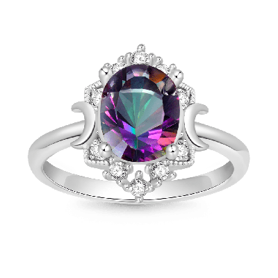 Mystic Colorful Moon Ring