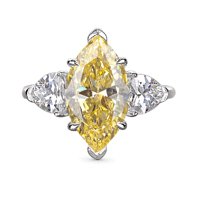High Carbon Diamond Promise Rings