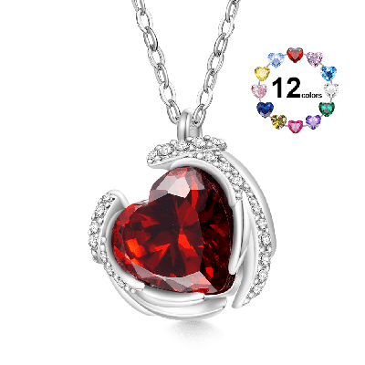 Love Heart Wings Necklace