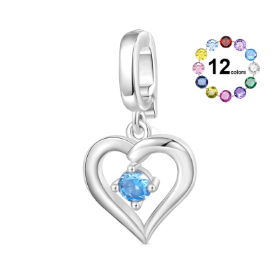 Beating Heart Clasp Clusters Charm