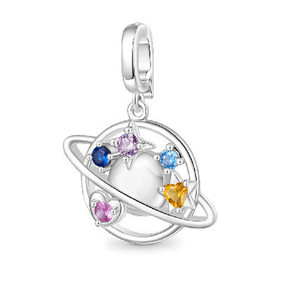 Color Planet Clasp Clusters Charm