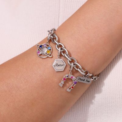 Color Planet Clasp Clusters Charm