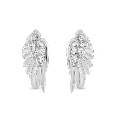 Angel Wing Hoop Earrings