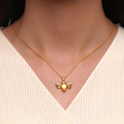 18K Gold Plated Bee Necklace