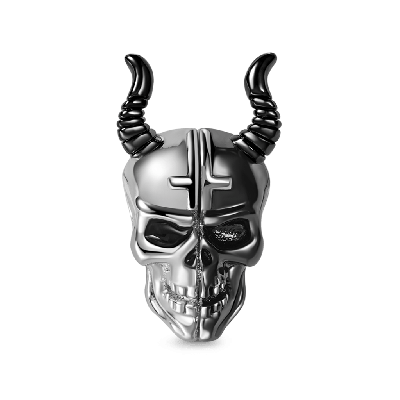Skull with Horns Charm