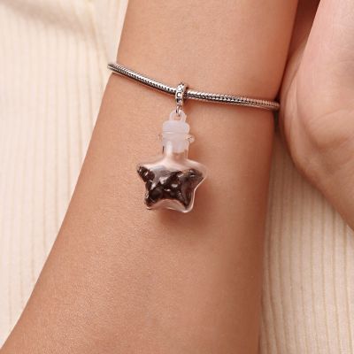 Natural Garnet Star Bottle Pendant