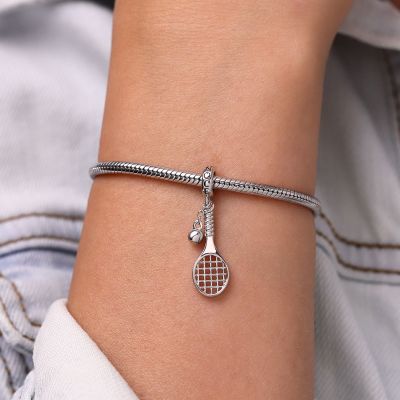 Tennis Racket and Ball Pendant