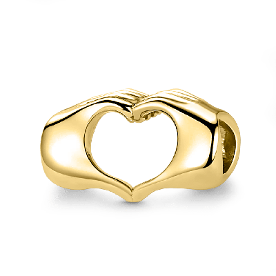 'Forever in Our Hearts' Finger with Heart Charm