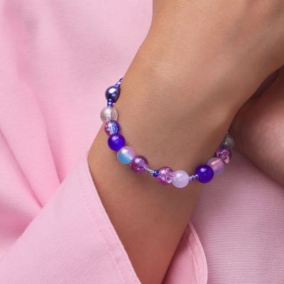 Blue Galaxy Beaded Bracelet