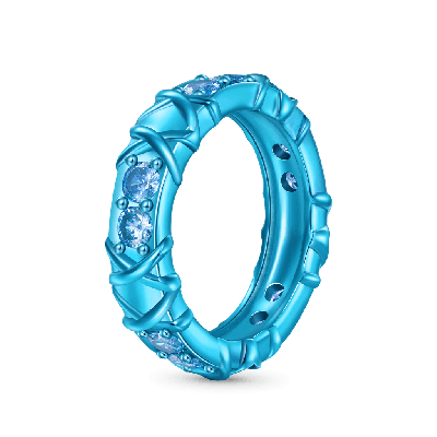 Shiny Blue Candy Ring