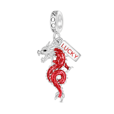 Lucky Red Dragon Pendant