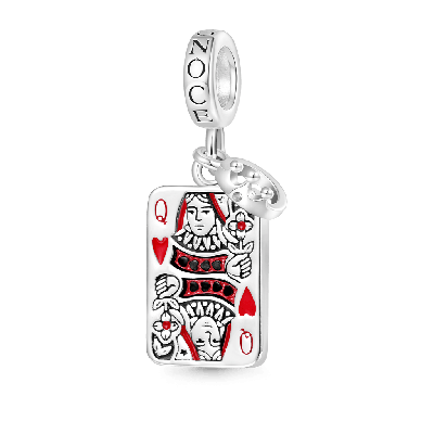 Playing Cards & Crown Pendant