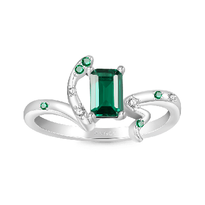 Zodiac Snake Green Spinel Rings