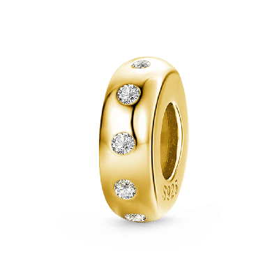 18k Gold Plated Shiny Stopper