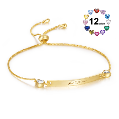 Christmas Gift Engravable Bar Bracelet