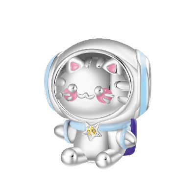 Astronaut Milkko Cat Charm