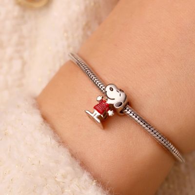 Peanuts Snoopy Striped Short-sleeve Charm