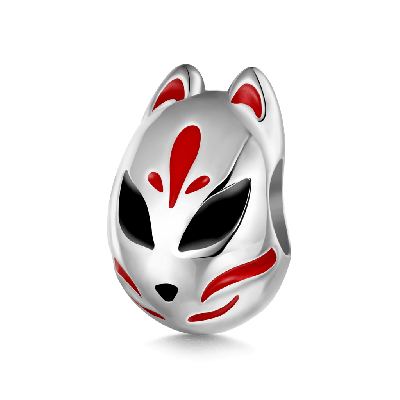 Kitsune Fox Mask Charm