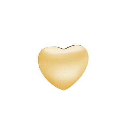 Gold Heart Engravable Photo Charm
