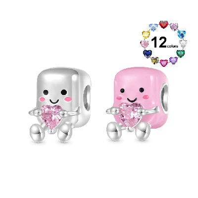 Pair of Marshmallows Charm