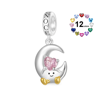 Fun Moon Embraces Love Pendant