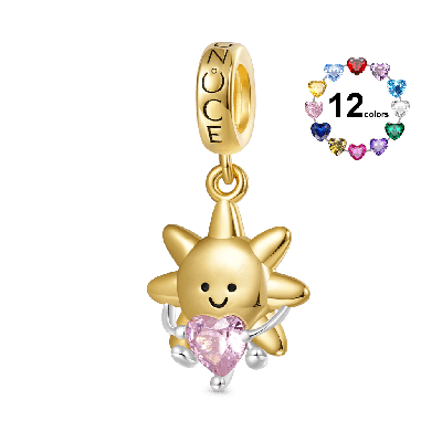 Smiling Sun Embraces Love Pendant