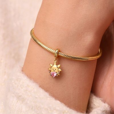 Smiling Sun Embraces Love Pendant