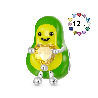 Avocado Embraces Love Charm