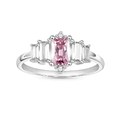 Pink Cubic Zirconia Women's Ring