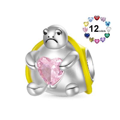 Turtle Embraces Love Charm