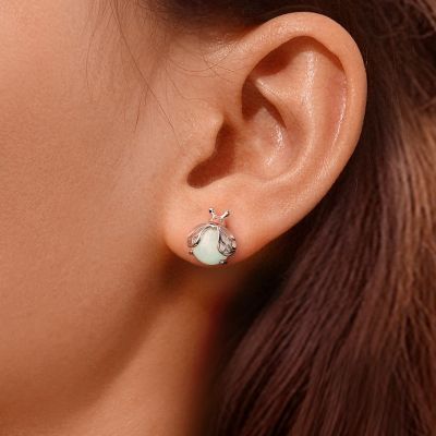 Sparkling Firefly Stud Earrings