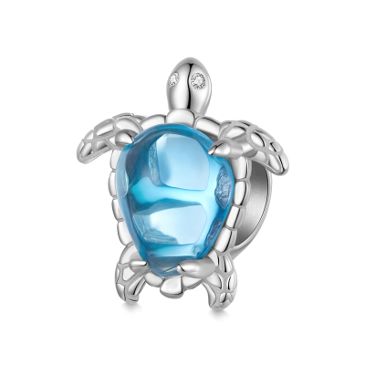 Blue Sea Turtle Charm