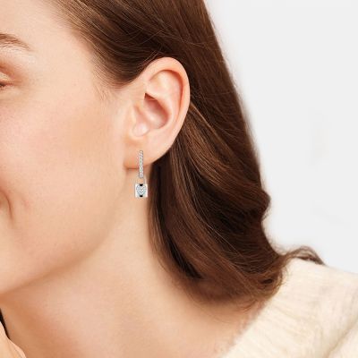 Twisted Rope English Lock Earrings