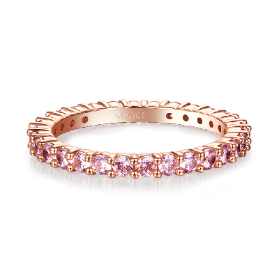 Morganite Round-cut Statement Band