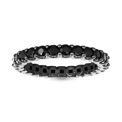 Black Onyx Round-cut Band