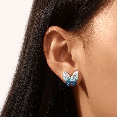 Blue Gradient Butterfly Earrings