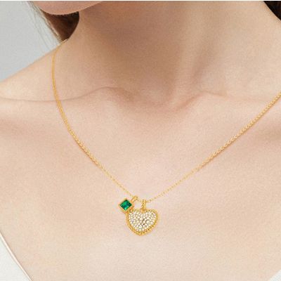 Emerald Princess Twisted Rope Necklace