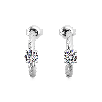 Twisted C-hoop Earrings
