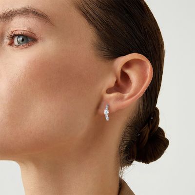Twisted C-hoop Earrings