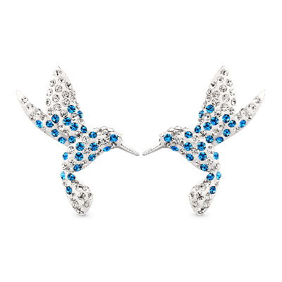 Blue Hummingbird Earrings