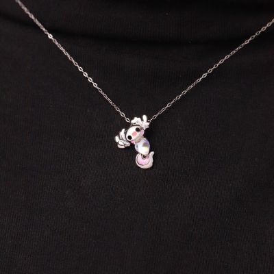 Mexican Axolotl Moonstone Necklace