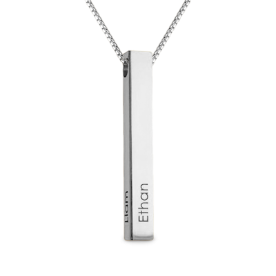 Three-dimensional Column Necklace