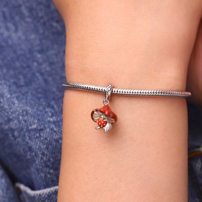 Strawberry Mushroom Pendant