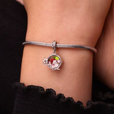 Cherry Mount Fuji Quicksand Pendant